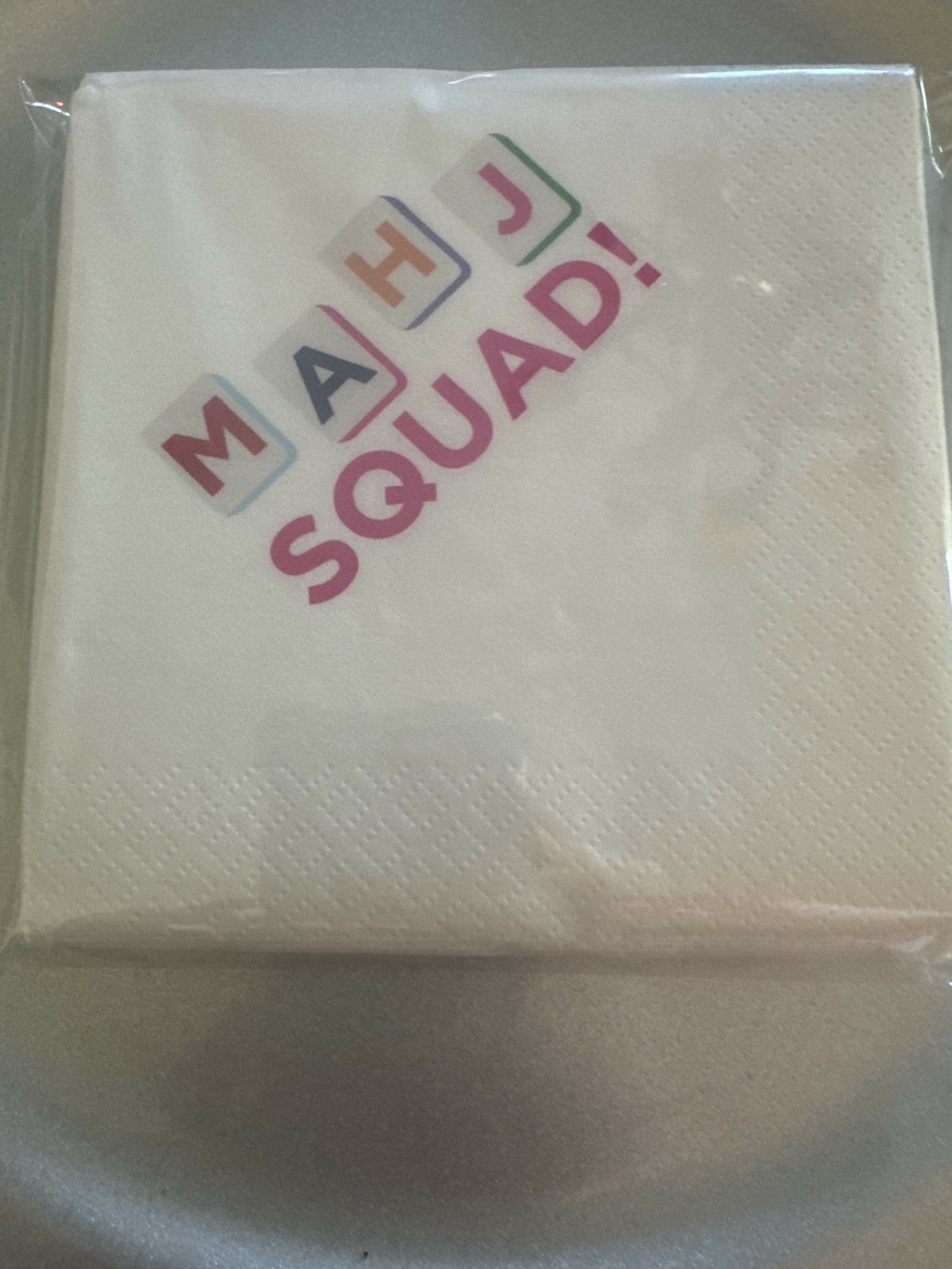 Mahjong cocktail napkins - Deadwood South Boutique & Company LLC