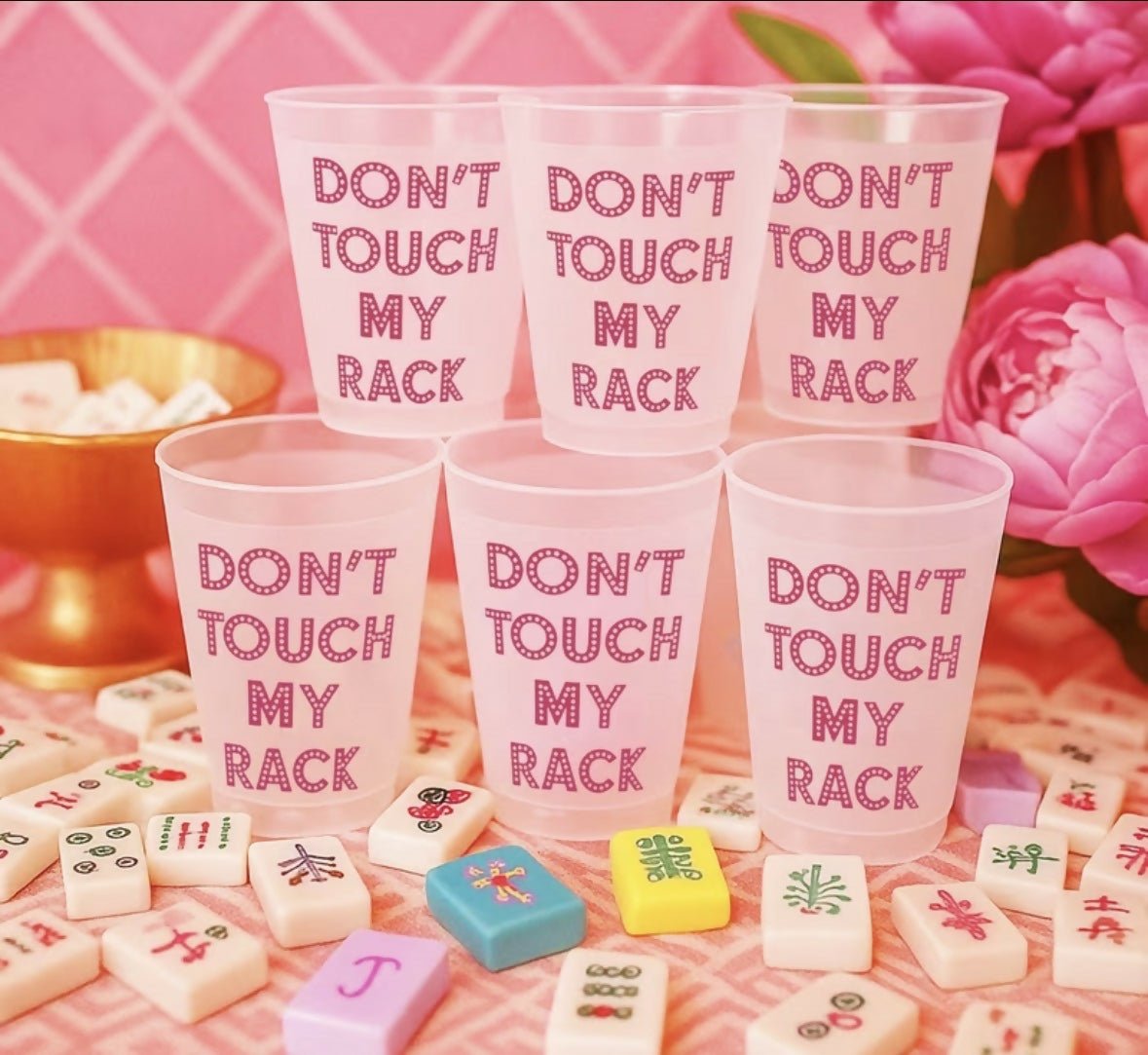 Mahjong cups - Deadwood South Boutique & Company LLC