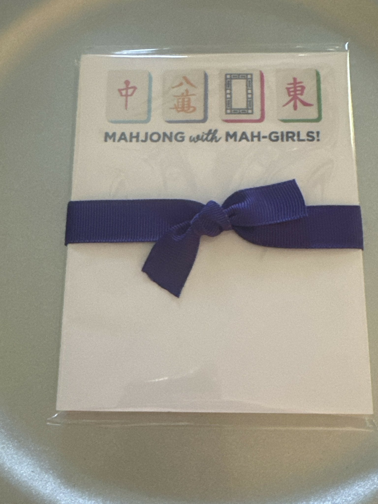 Mahjong notepad - Deadwood South Boutique & Company LLC