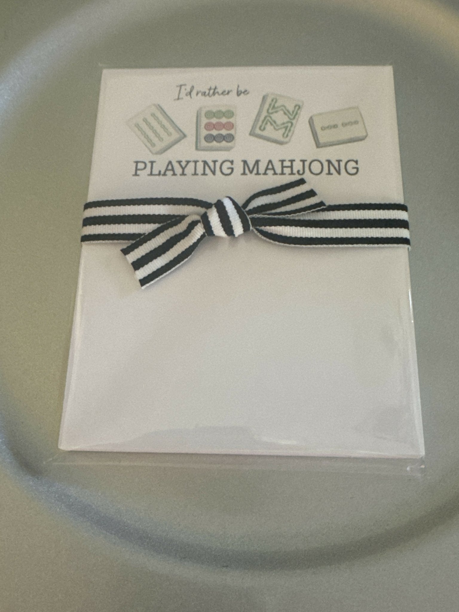 Mahjong notepad - Deadwood South Boutique & Company LLC