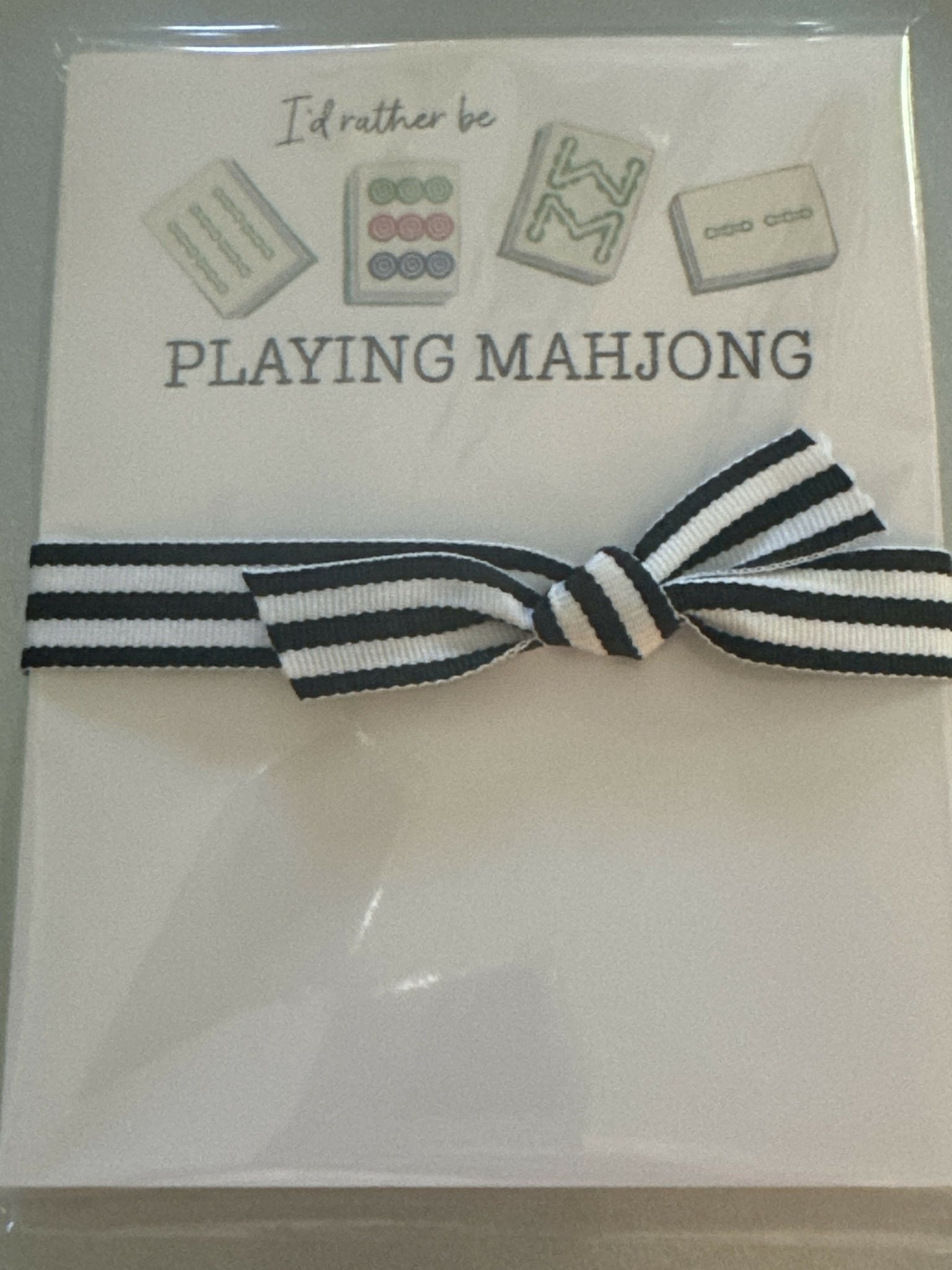 Mahjong notepad - Deadwood South Boutique & Company LLC