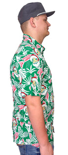 Men's Santa Palms Button Down Shirt - Deadwood South Boutique & Company LLC