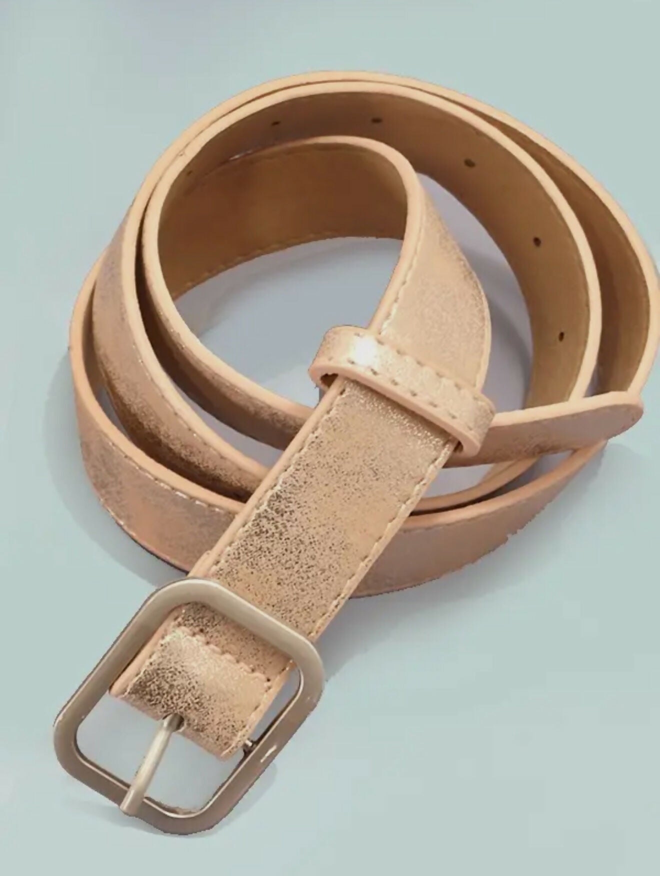 Metallic Square Buckle Belt - Deadwood South Boutique & Company LLC
