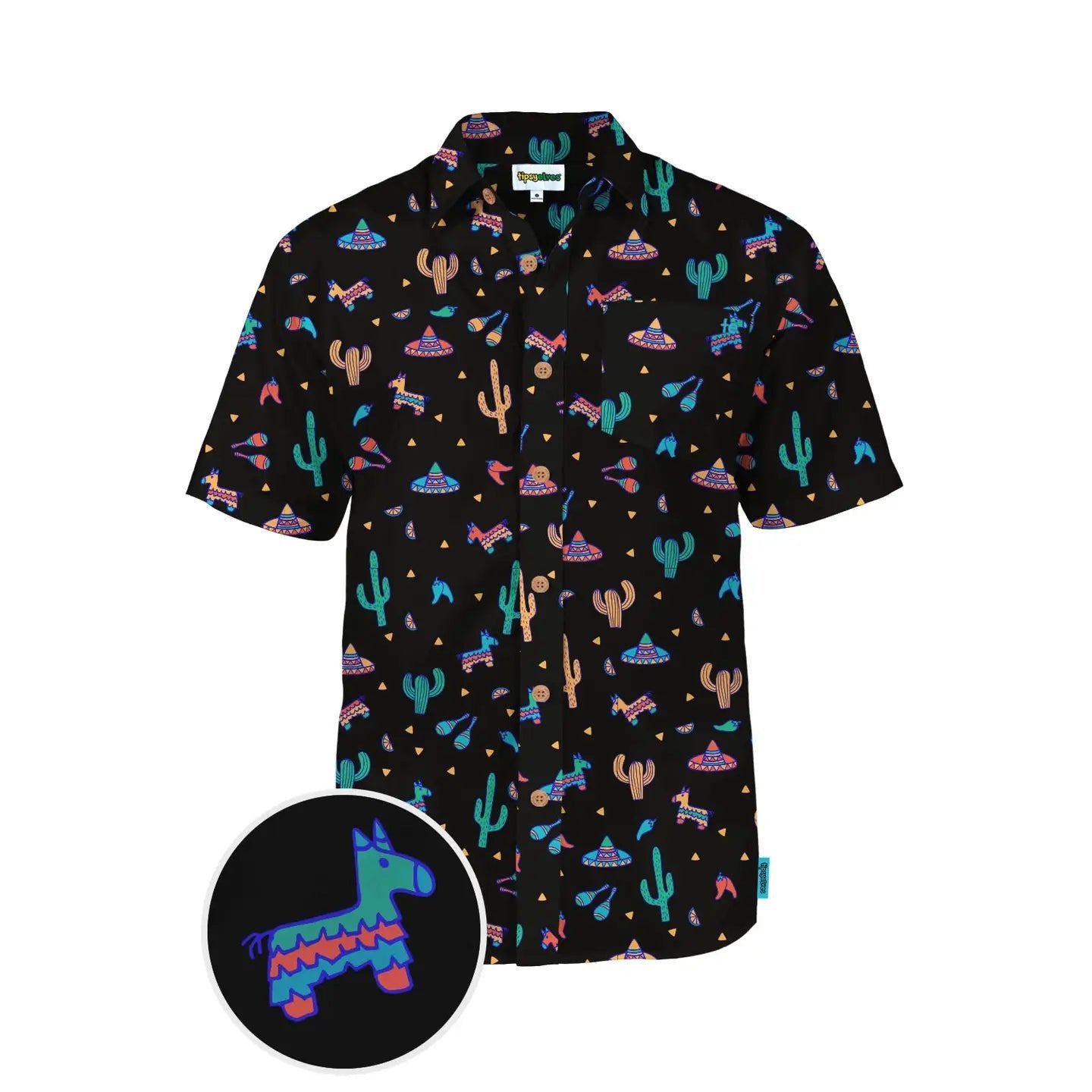 Midnight Fiesta Men's Button Up Shirt - Deadwood South Boutique & Company LLC