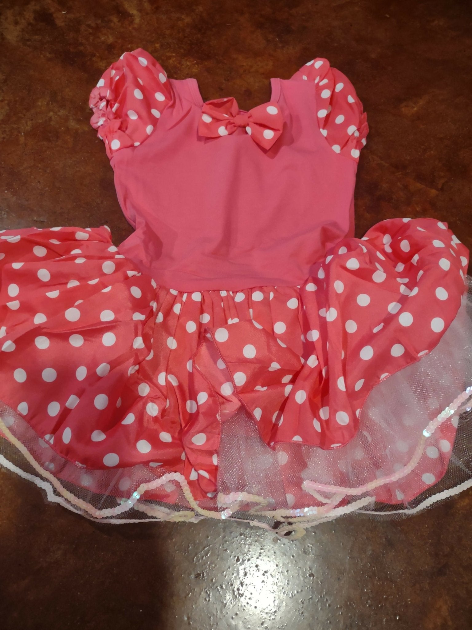 Mini Pink Polka Dot Skirted Leotard - Deadwood South Boutique & Company LLC