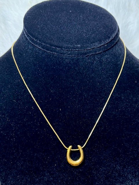 Minimalist Horseshoe Necklace - Deadwood South Boutique & Company LLC