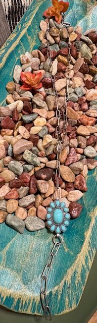 Mixon Paperchain Concho Lariat Fashion Necklace - Deadwood South Boutique & Company LLC