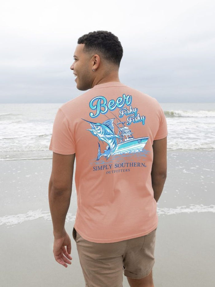 SS Fishy Cocktail Graphic Tee-Men's-Deadwood South Boutique & Company-Deadwood South Boutique, Women's Fashion Boutique in Henderson, TX