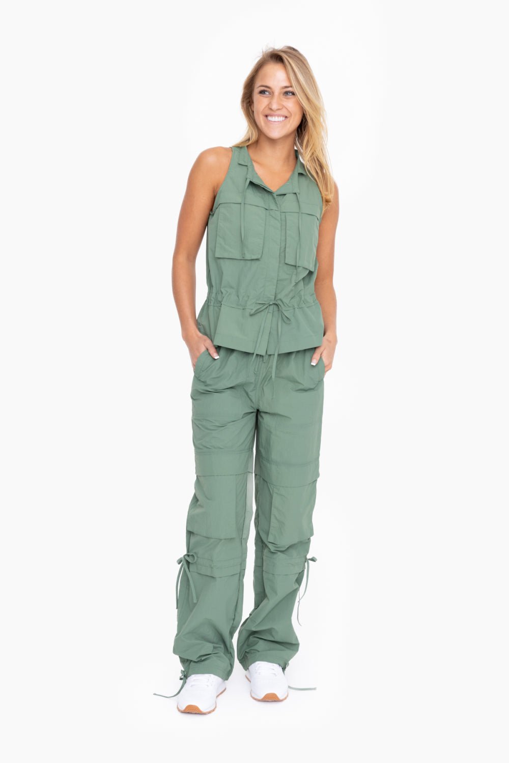 Mono B Nylon Cargo Pants - Deadwood South Boutique & Company LLC