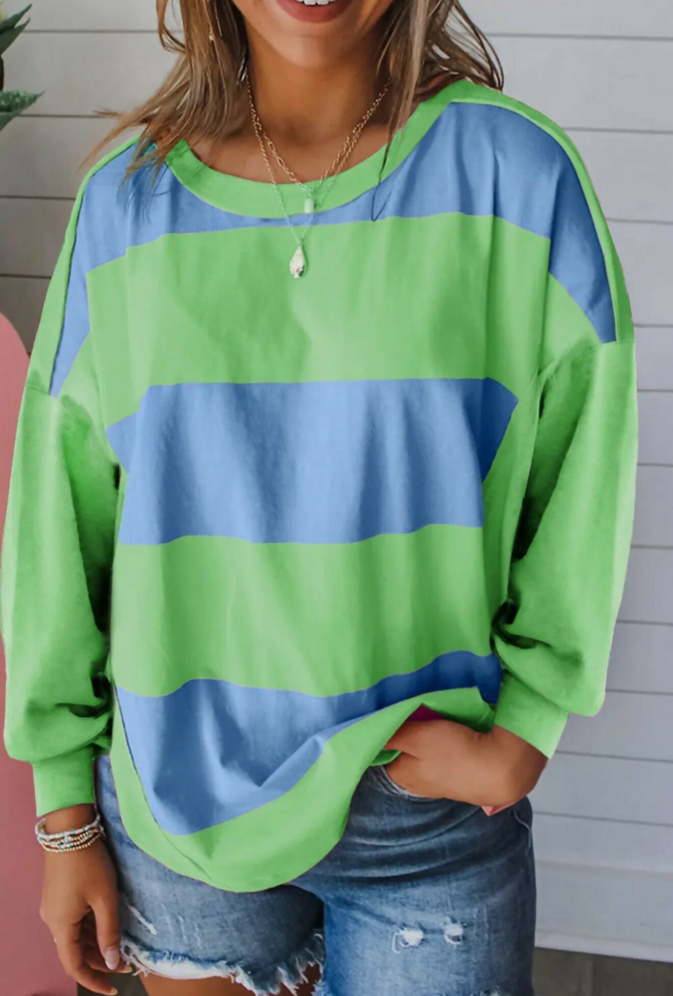 Morning Glory Colorblock Top - Deadwood South Boutique & Company LLC