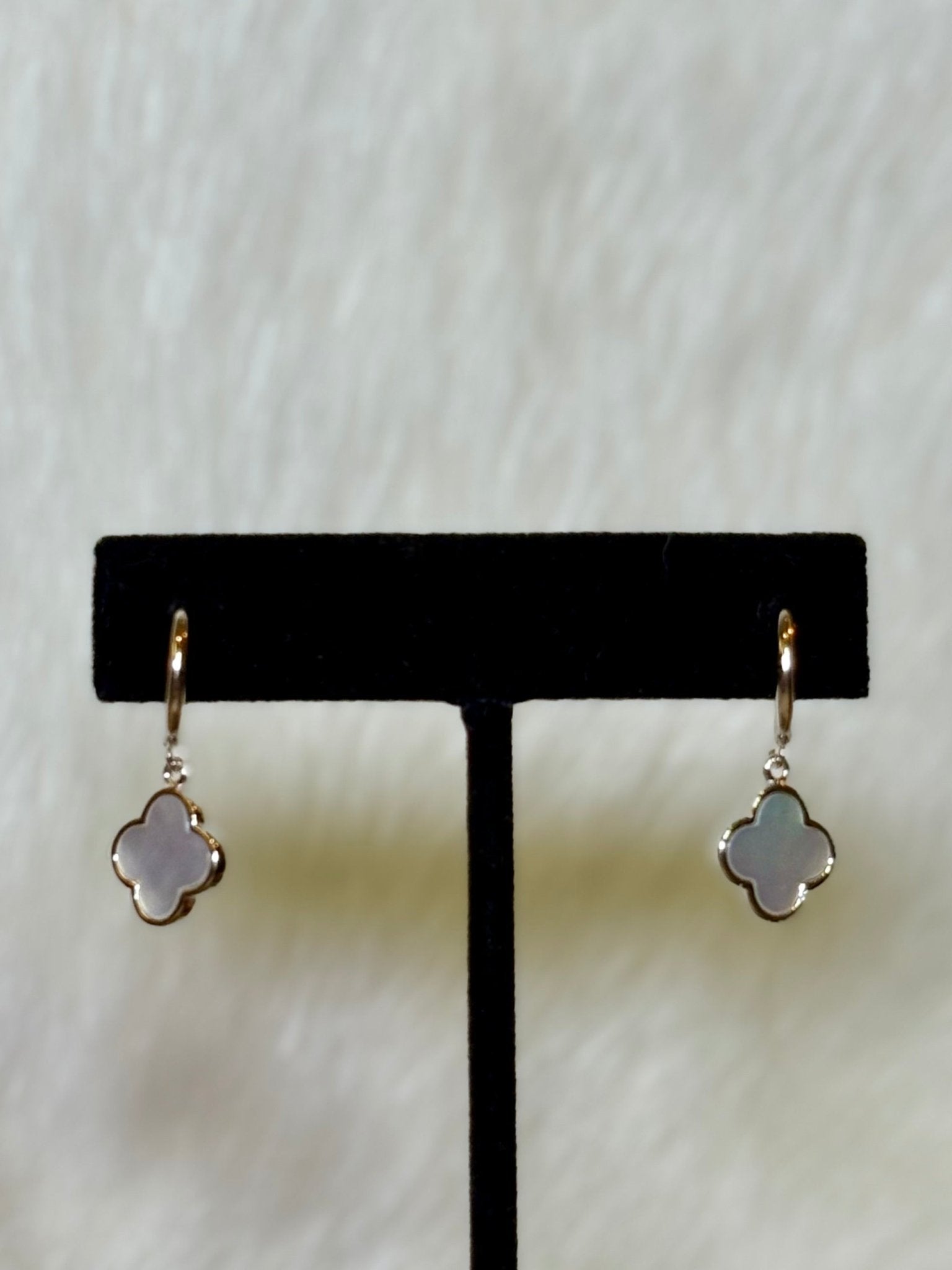 Mother of Pearl Fashion Hoop Earrings - Deadwood South Boutique & Company LLC