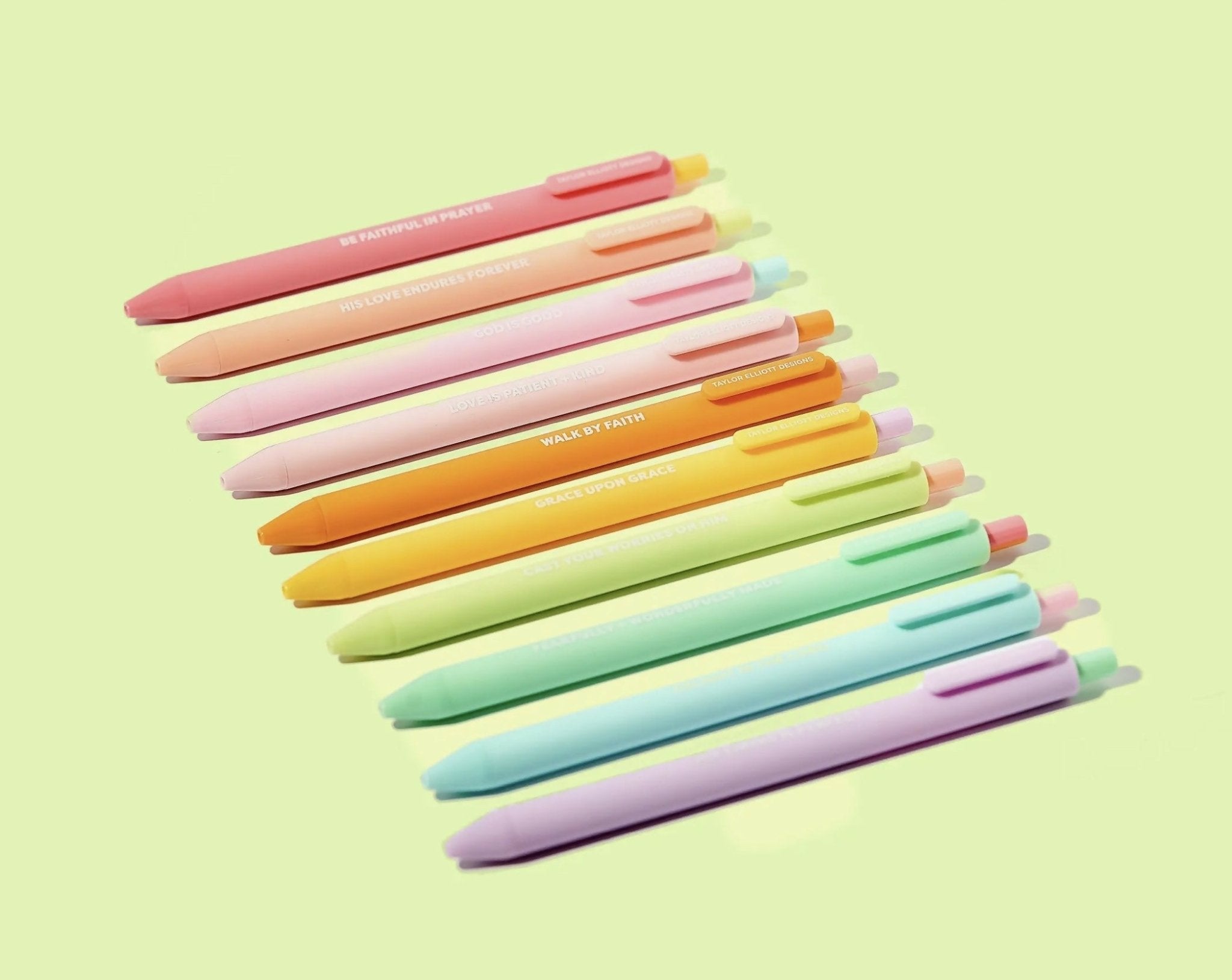Motivational Gel Pen Set - Deadwood South Boutique & Company LLC