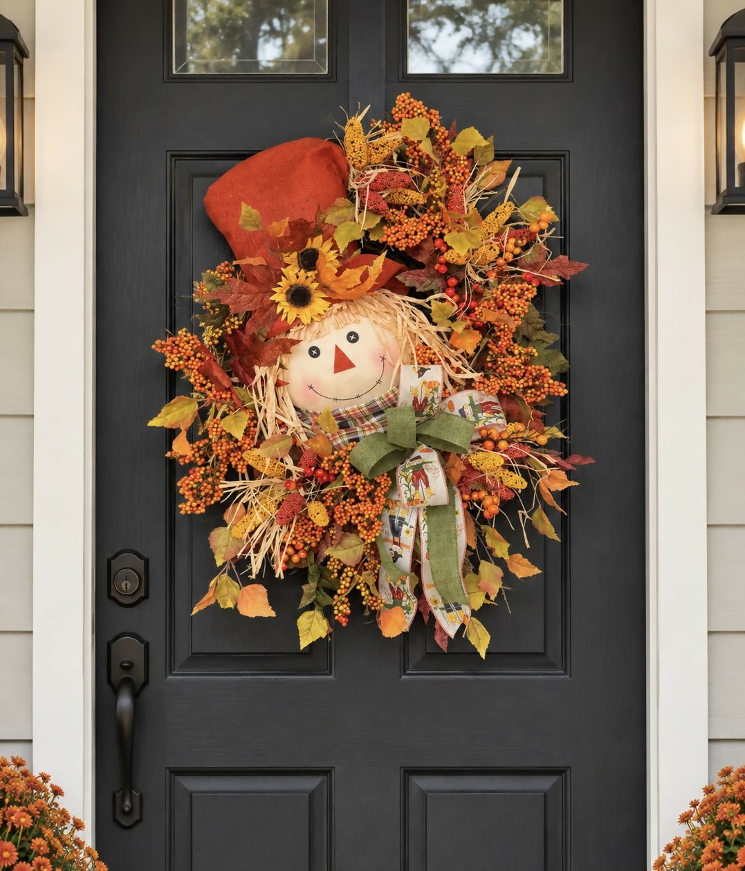 Mr Scarecrow wreath - Deadwood South Boutique & Company LLC