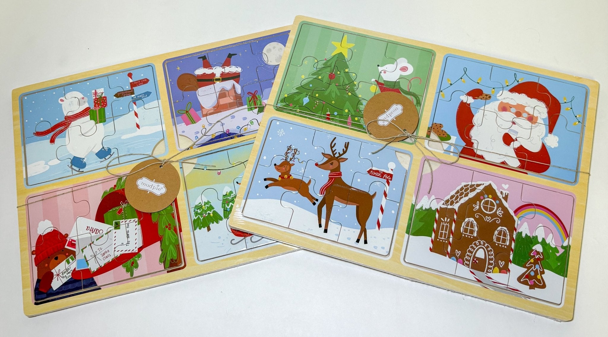Mud Pie 4 in 1 Christmas Puzzle - Deadwood South Boutique & Company LLC