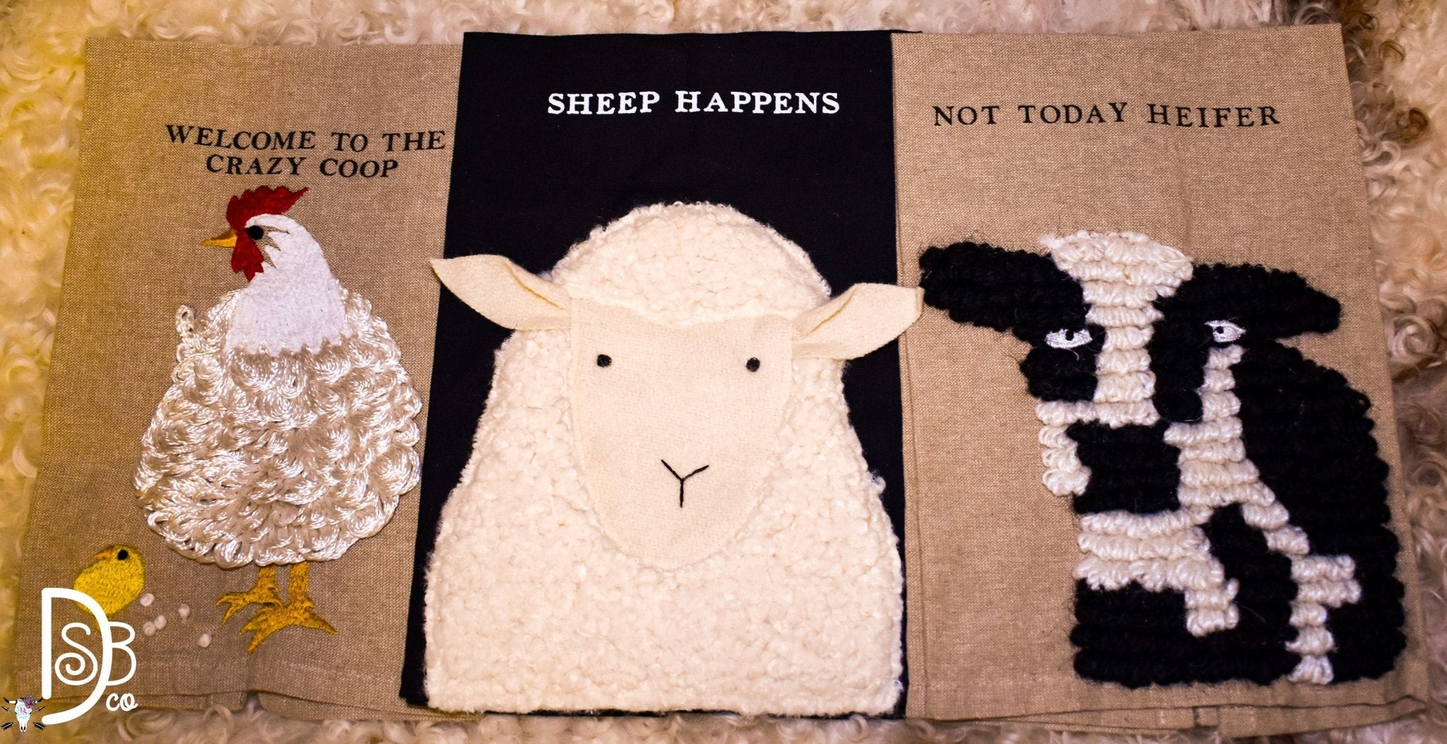 Mud Pie Embroidered Farm Towels - Deadwood South Boutique & Company LLC