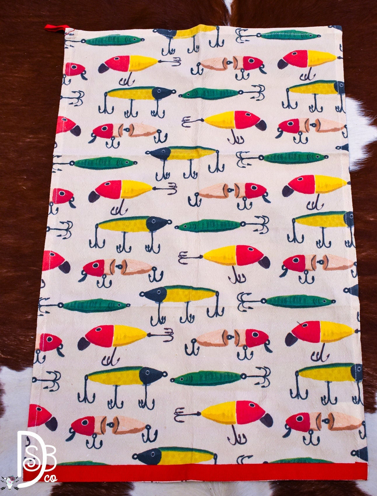 Mud Pie Fish Pattern Towel - Deadwood South Boutique & Company LLC