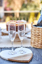 Mud Pie Mr. and Mrs. Champagne Flute Set - Deadwood South Boutique & Company LLC