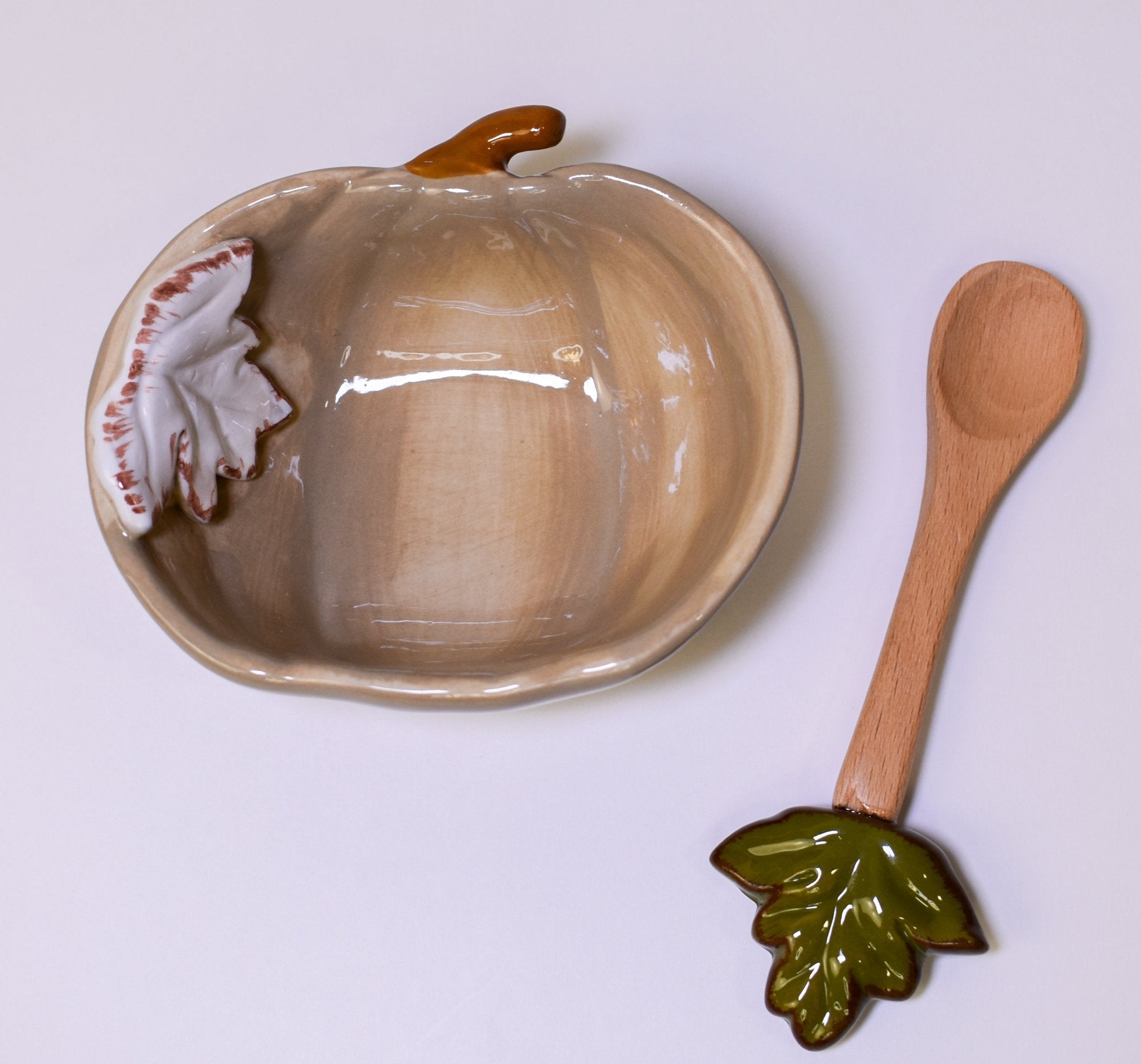 Mud Pie Taupe Pumpkin Dip Bowl - Deadwood South Boutique & Company LLC