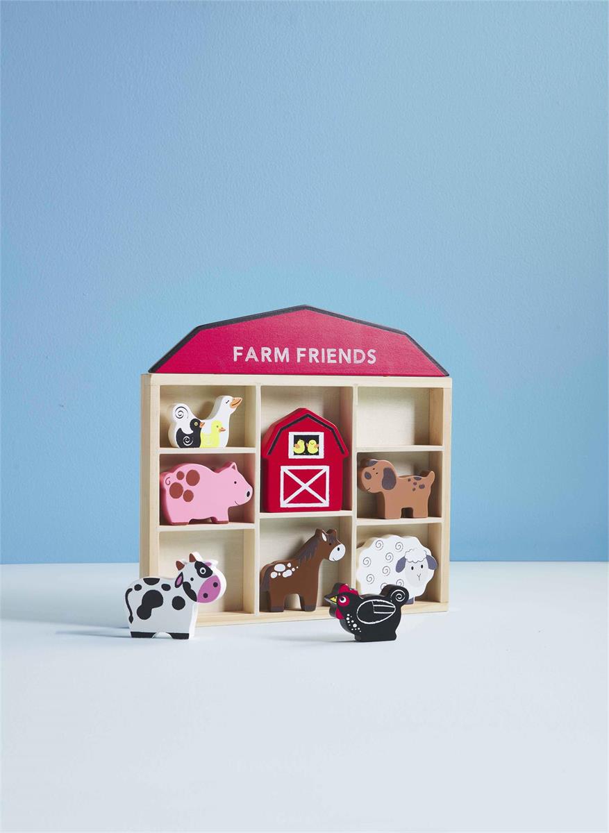 Mud Pie Wooden Barn Animal Farm Set - Deadwood South Boutique & Company LLC