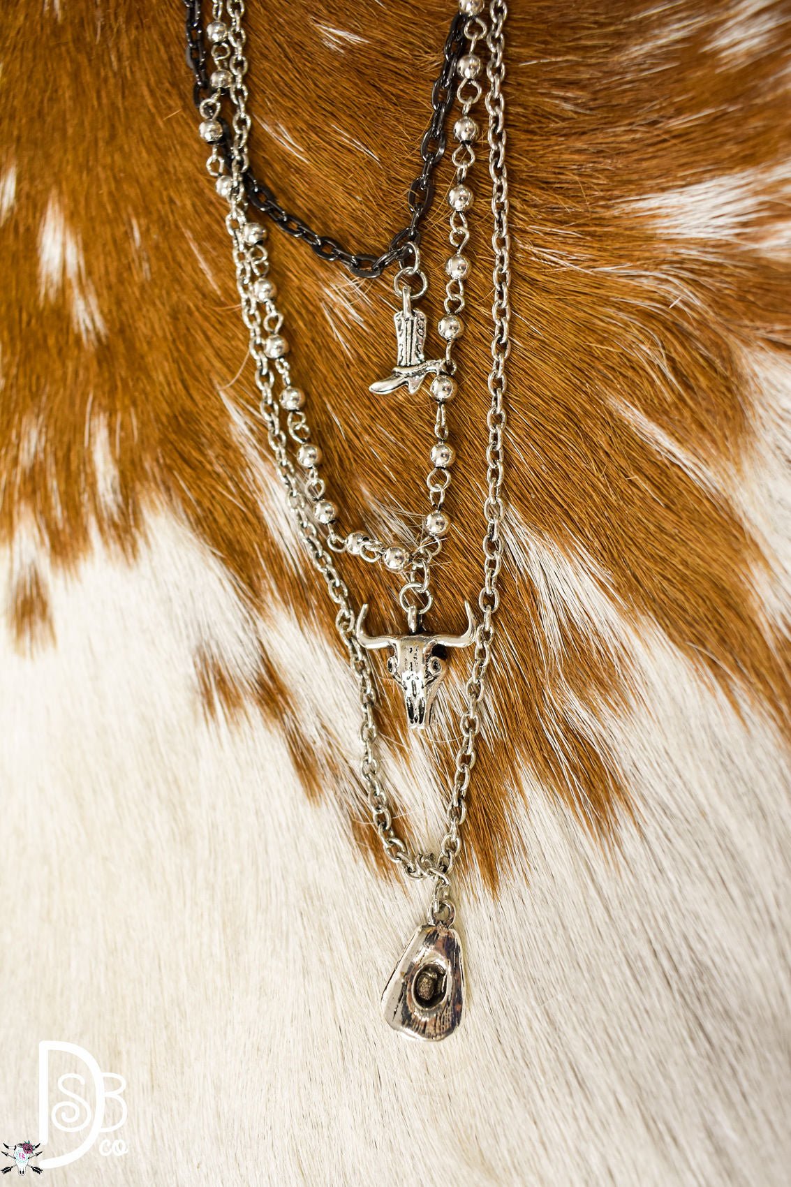 Multi Layer Fashion Cowboy Stack Necklace - Deadwood South Boutique & Company LLC