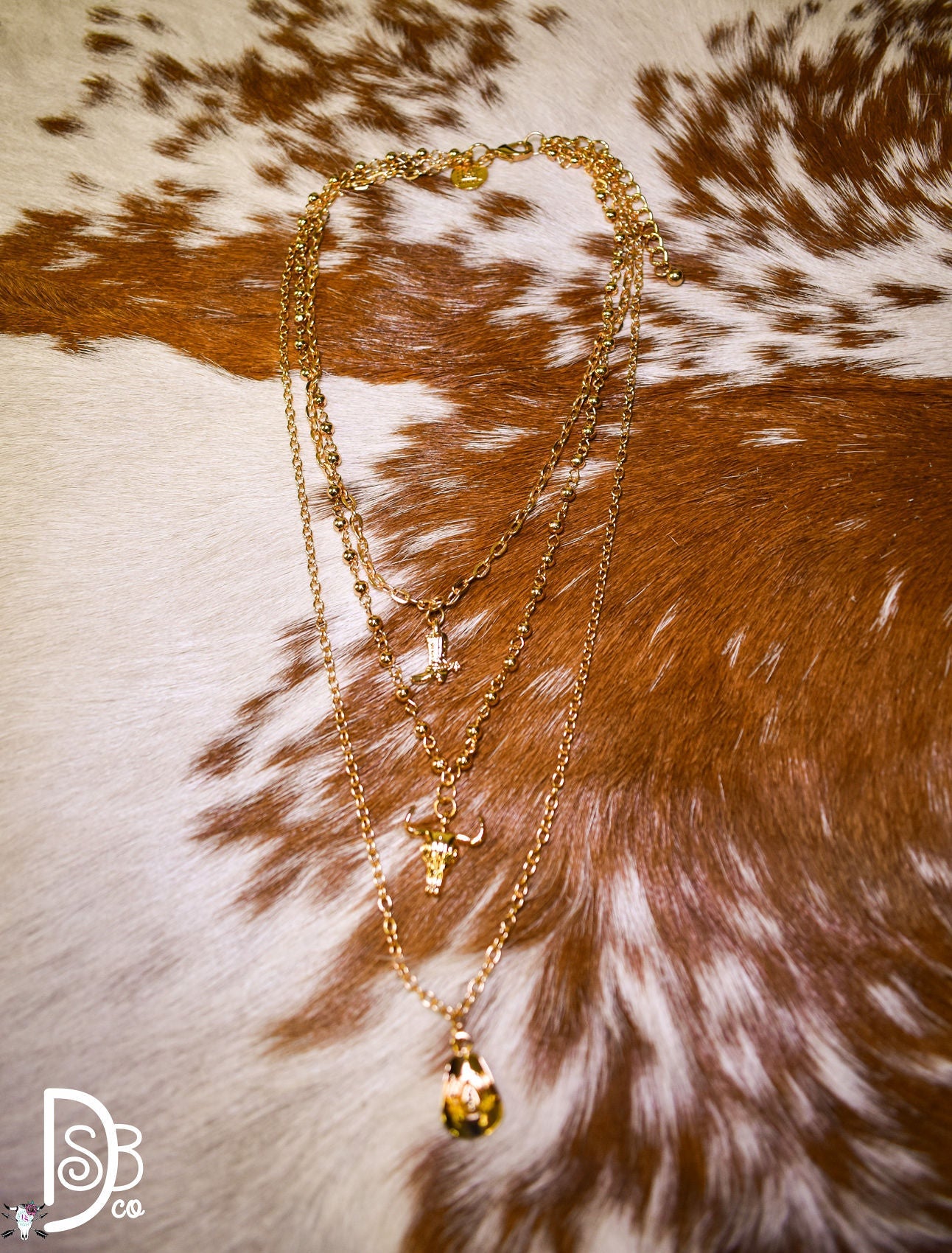 Multi Layer Fashion Cowboy Stack Necklace - Deadwood South Boutique & Company LLC