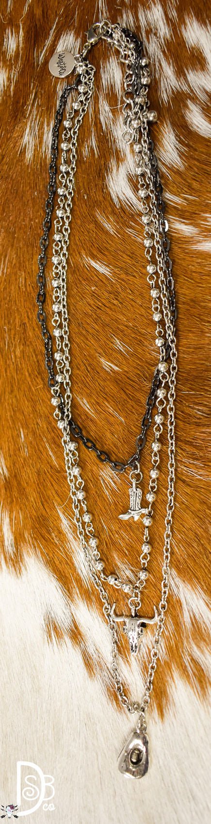 Multi Layer Fashion Cowboy Stack Necklace - Deadwood South Boutique & Company LLC