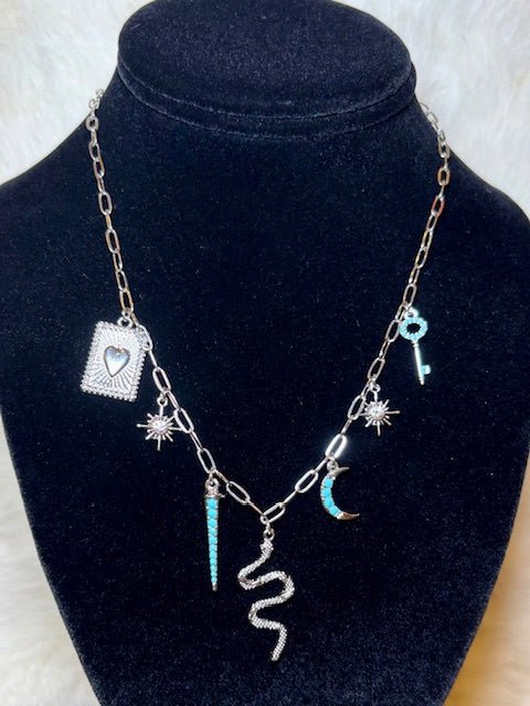 Mystic Charms Statement Necklace - Deadwood South Boutique & Company LLC