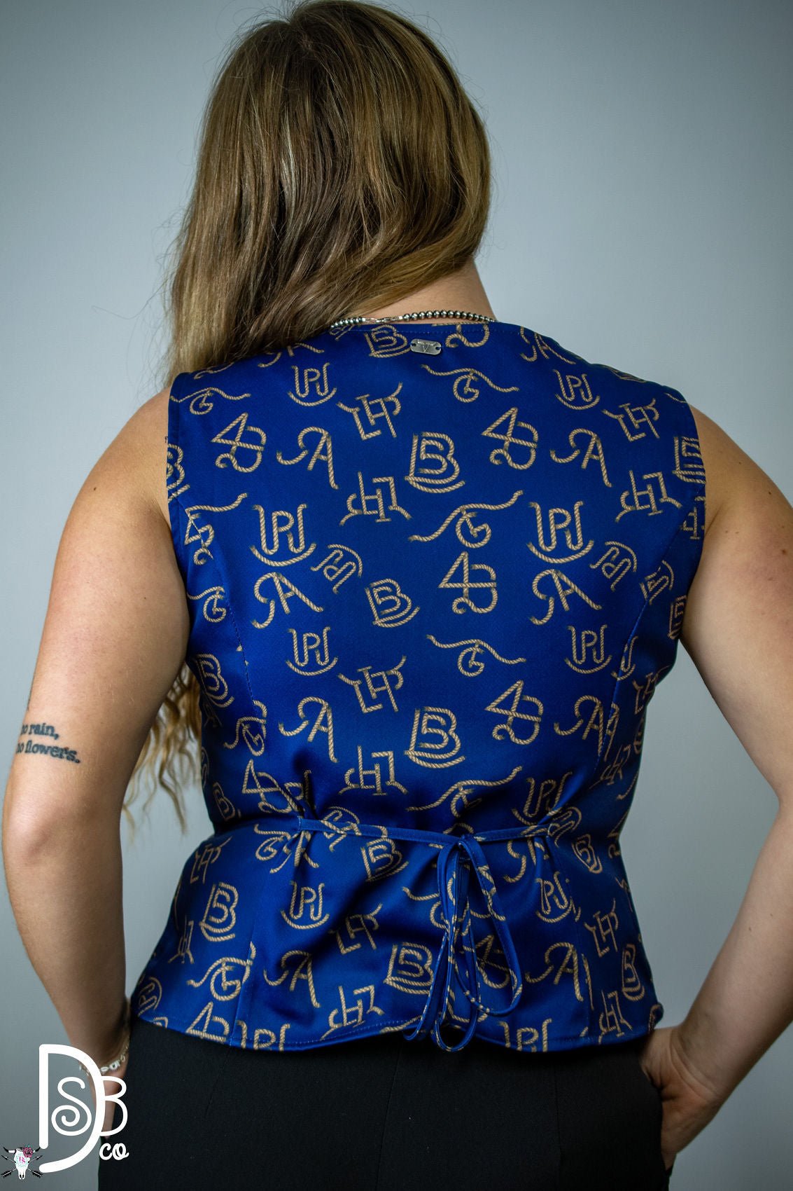 Navy Blue Branded Vest - Deadwood South Boutique & Company LLC