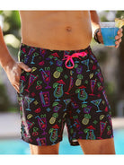 Neon Nightcap Men's Swim Trunks - Deadwood South Boutique & Company LLC