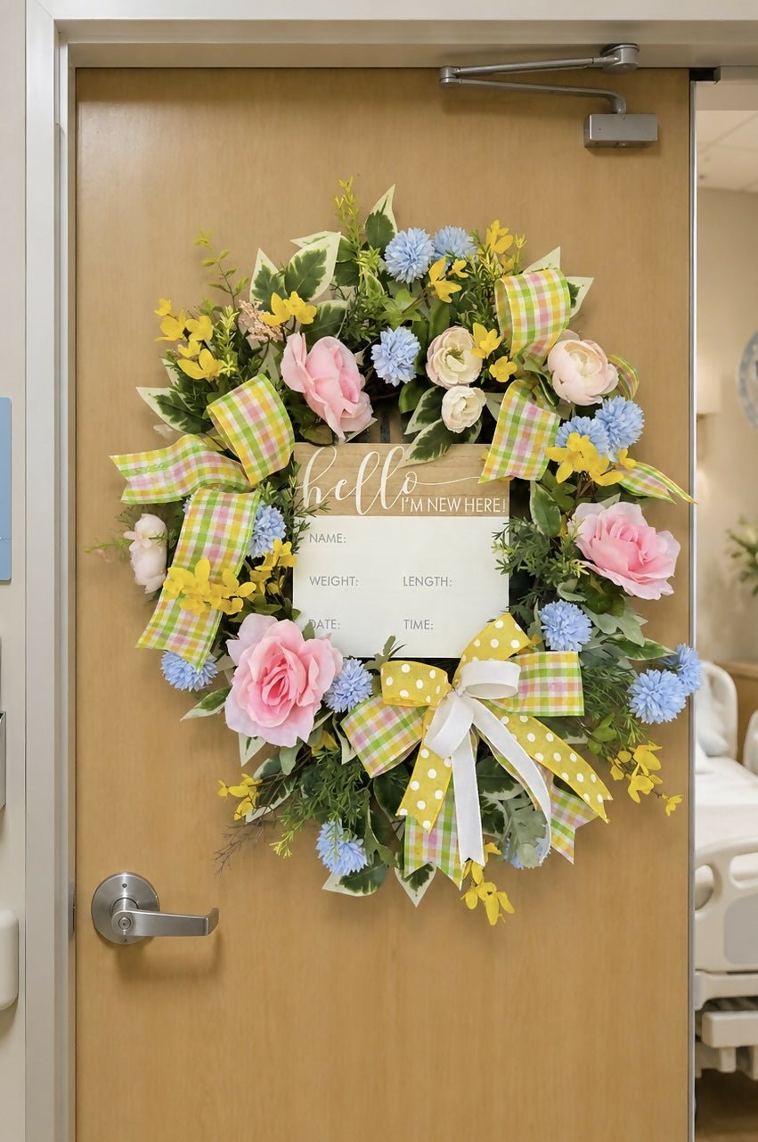 Neutral baby wreath - Deadwood South Boutique & Company LLC
