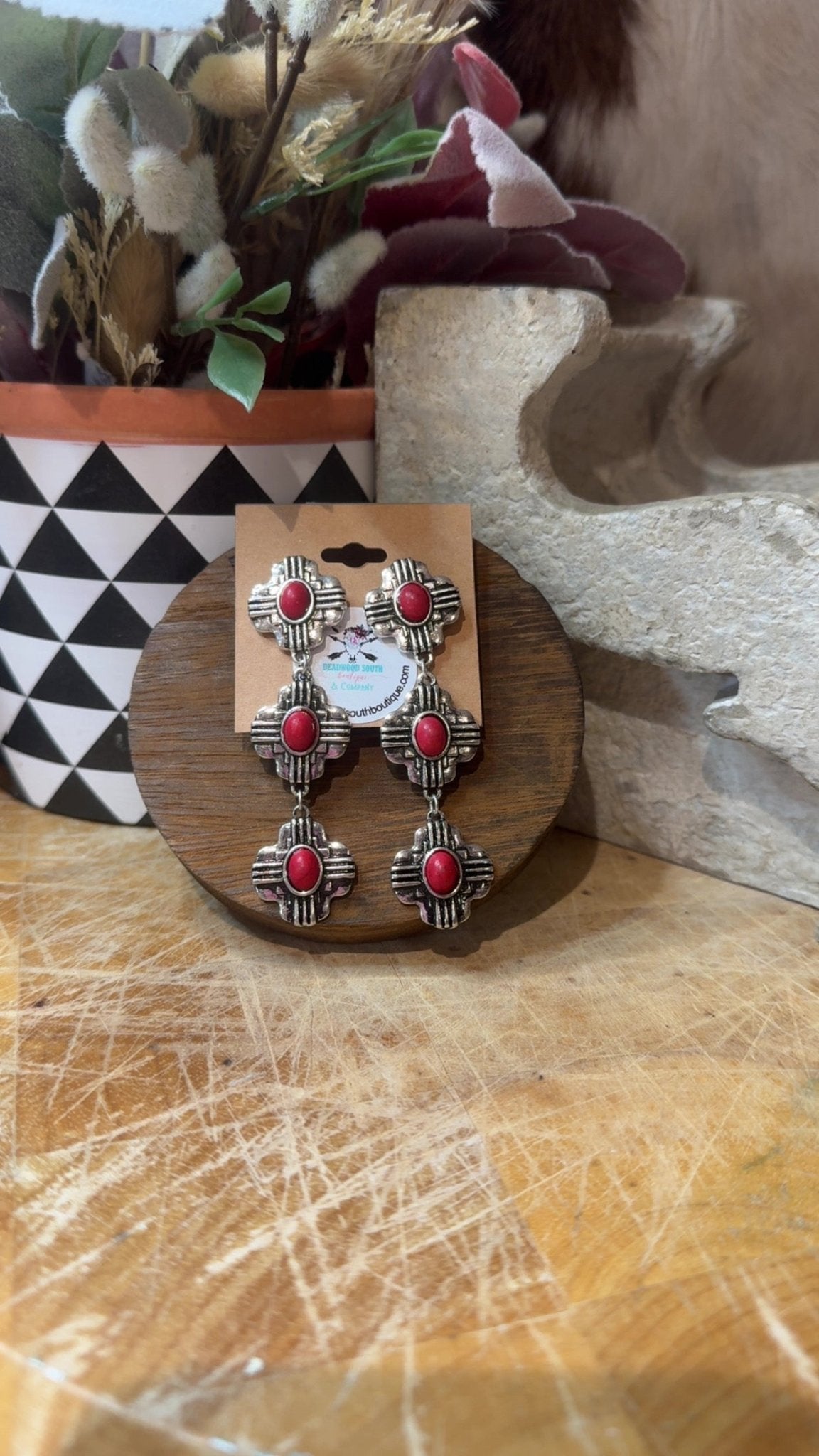 New Mexico Fashion Earrings - Deadwood South Boutique & Company LLC
