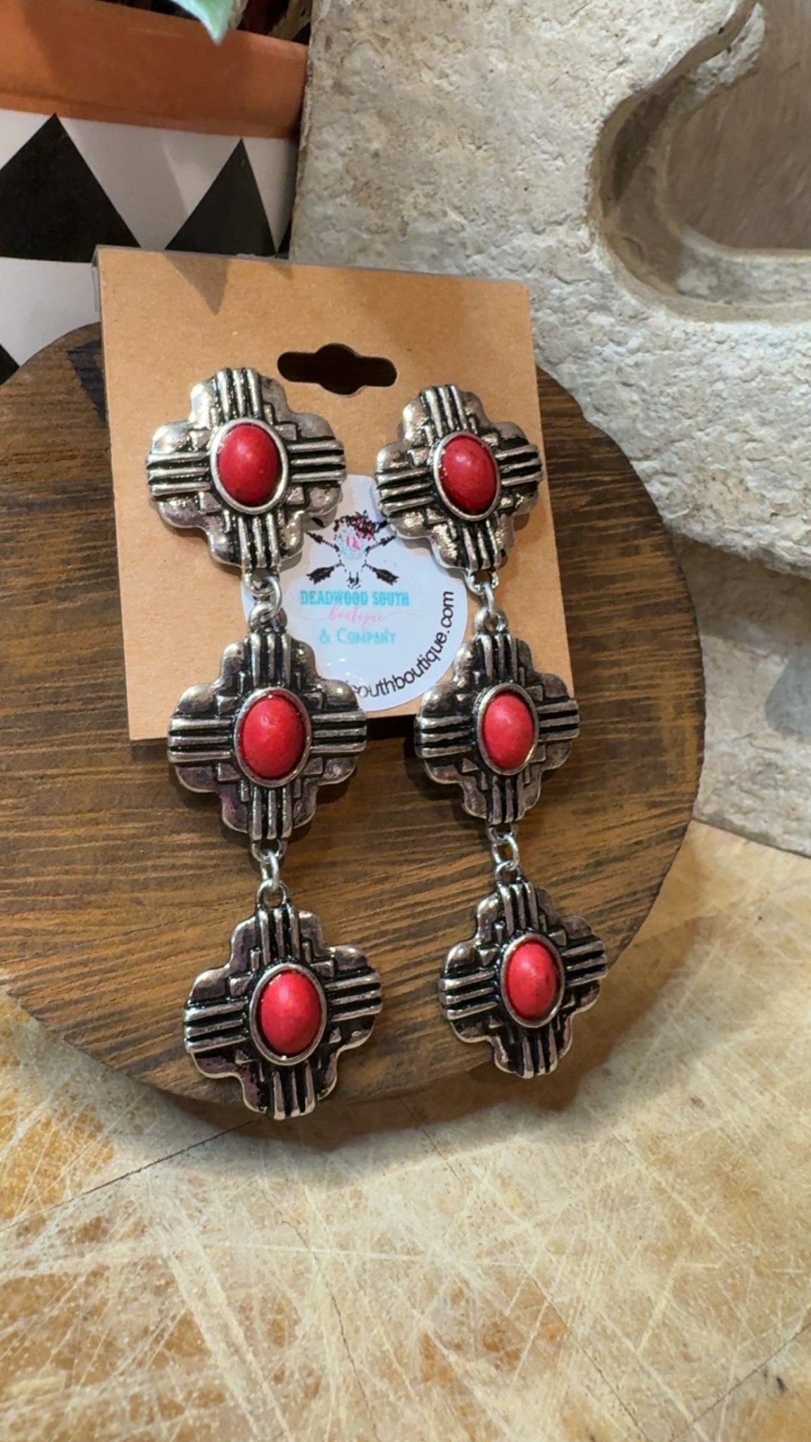 New Mexico Fashion Earrings - Deadwood South Boutique & Company LLC