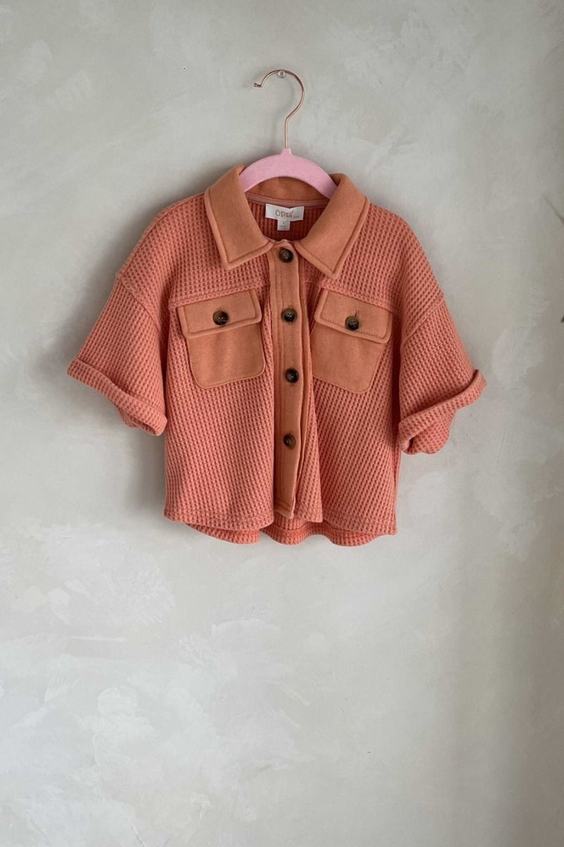 Oddi Kids Washed Waffle Knit Top - Deadwood South Boutique & Company LLC