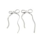 OMG Herringbone Bow Earrings - Deadwood South Boutique & Company LLC