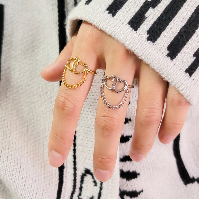 OMG Linking Hearts Ring - Deadwood South Boutique & Company LLC
