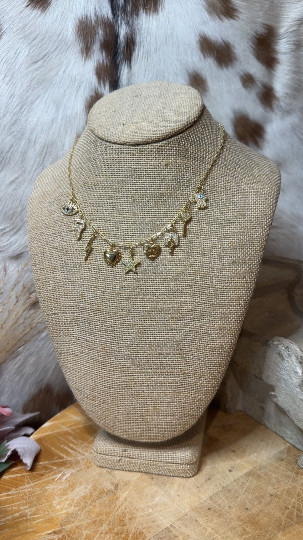 OMG Lock & Key Charm Necklace - Deadwood South Boutique & Company LLC