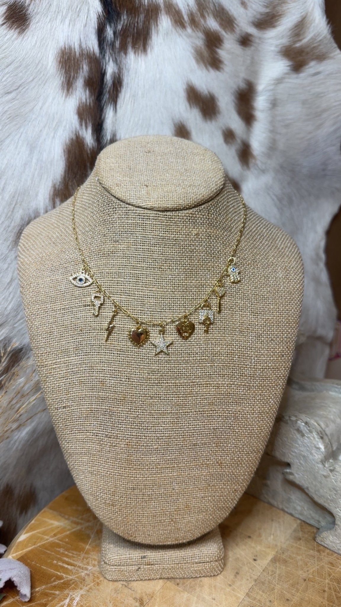 OMG Lock & Key Charm Necklace - Deadwood South Boutique & Company LLC