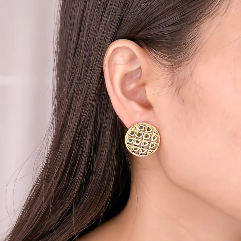 OMG Round Cushion Studs - Deadwood South Boutique & Company LLC