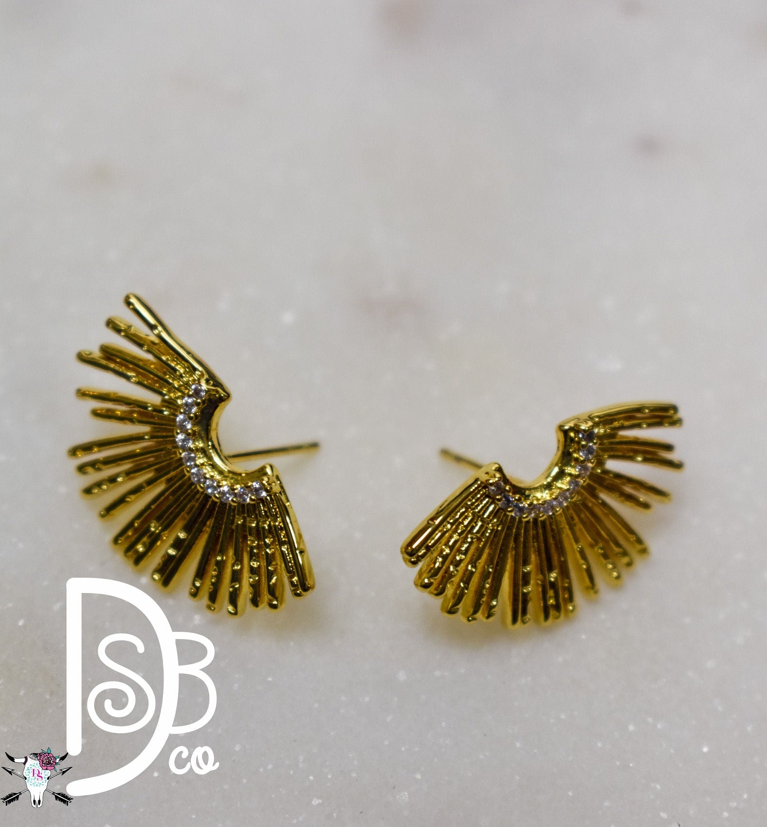 OMG Small Sunburst Studs - Deadwood South Boutique & Company LLC