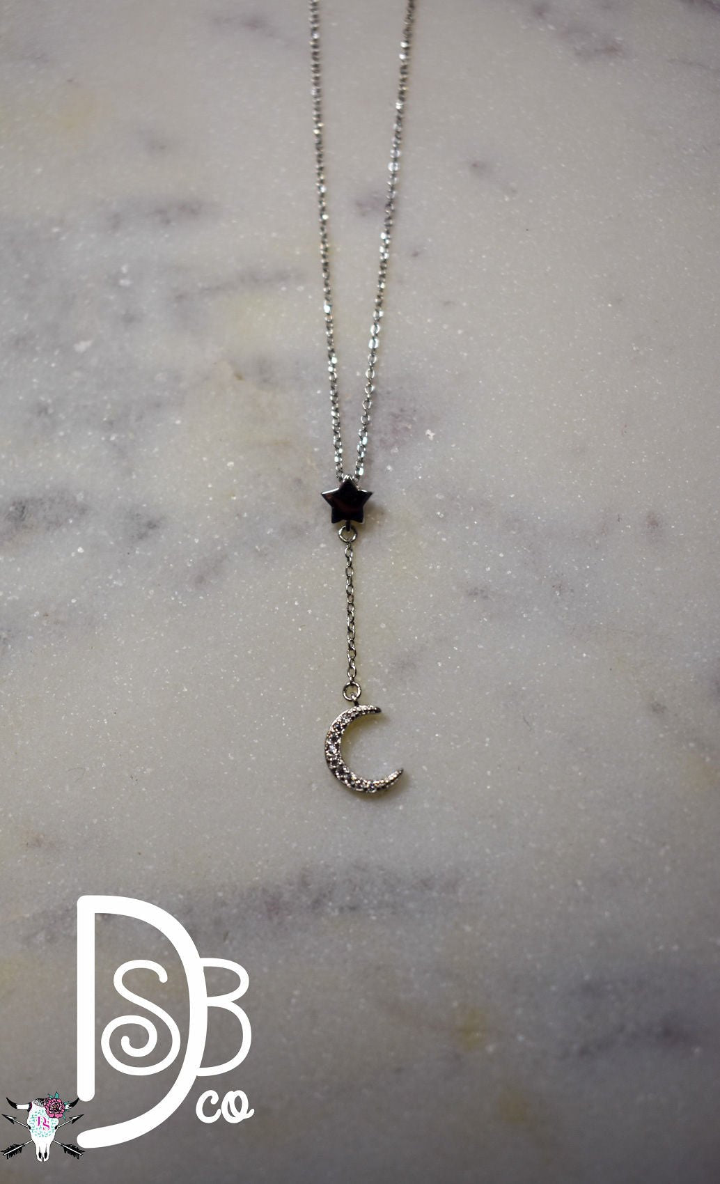 OMG Sterling Silver Moon Necklace - Deadwood South Boutique & Company LLC