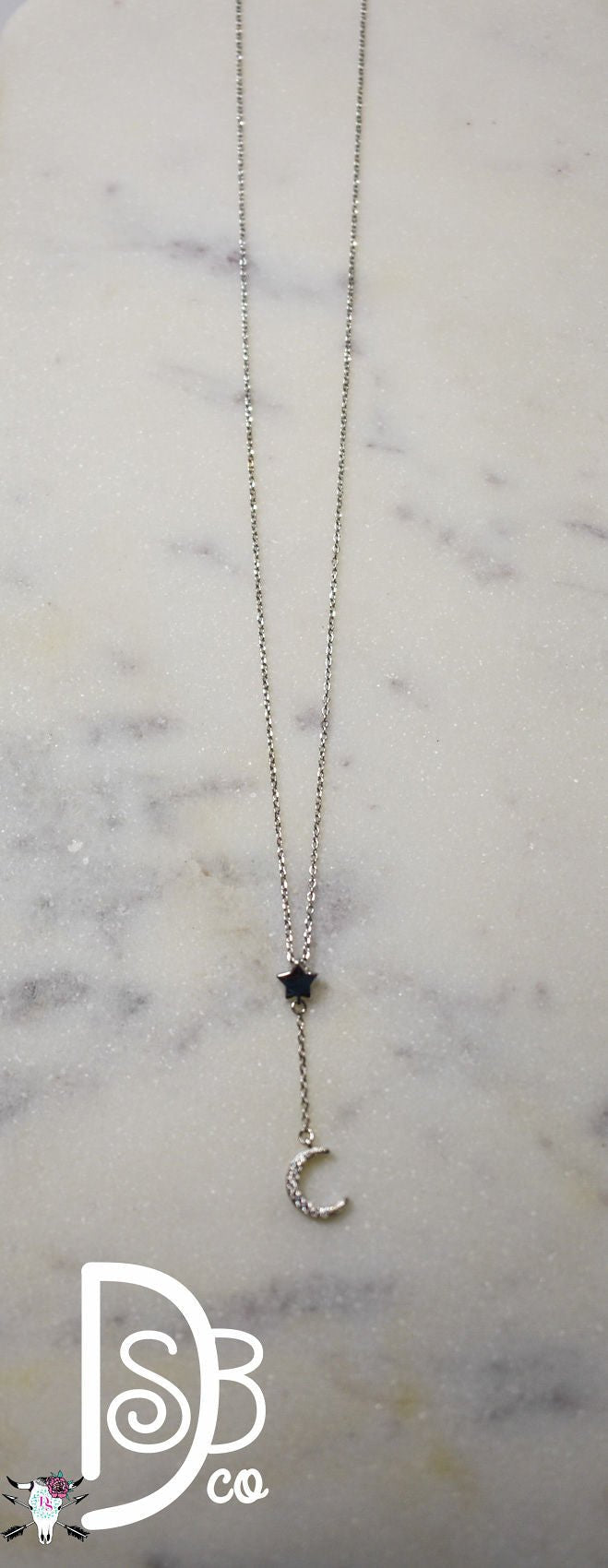 OMG Sterling Silver Moon Necklace - Deadwood South Boutique & Company LLC