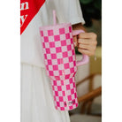 Pink Check 38oz Tumbler - Deadwood South Boutique & Company LLC