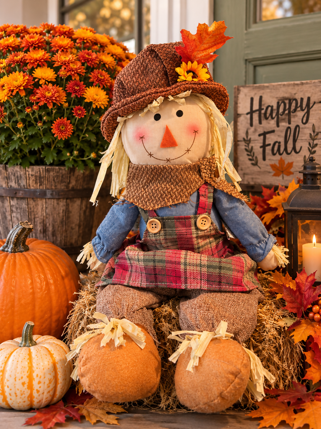 Plaid scarecrow - Deadwood South Boutique & Company LLC