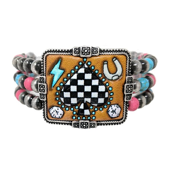 Playing Suit Stretch Bracelet - Deadwood South Boutique & Company LLC