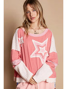 Retro Pink Star Top-Tops & Tees-Deadwood South Boutique & Company LLC-Deadwood South Boutique, Women's Fashion Boutique in Henderson, TX