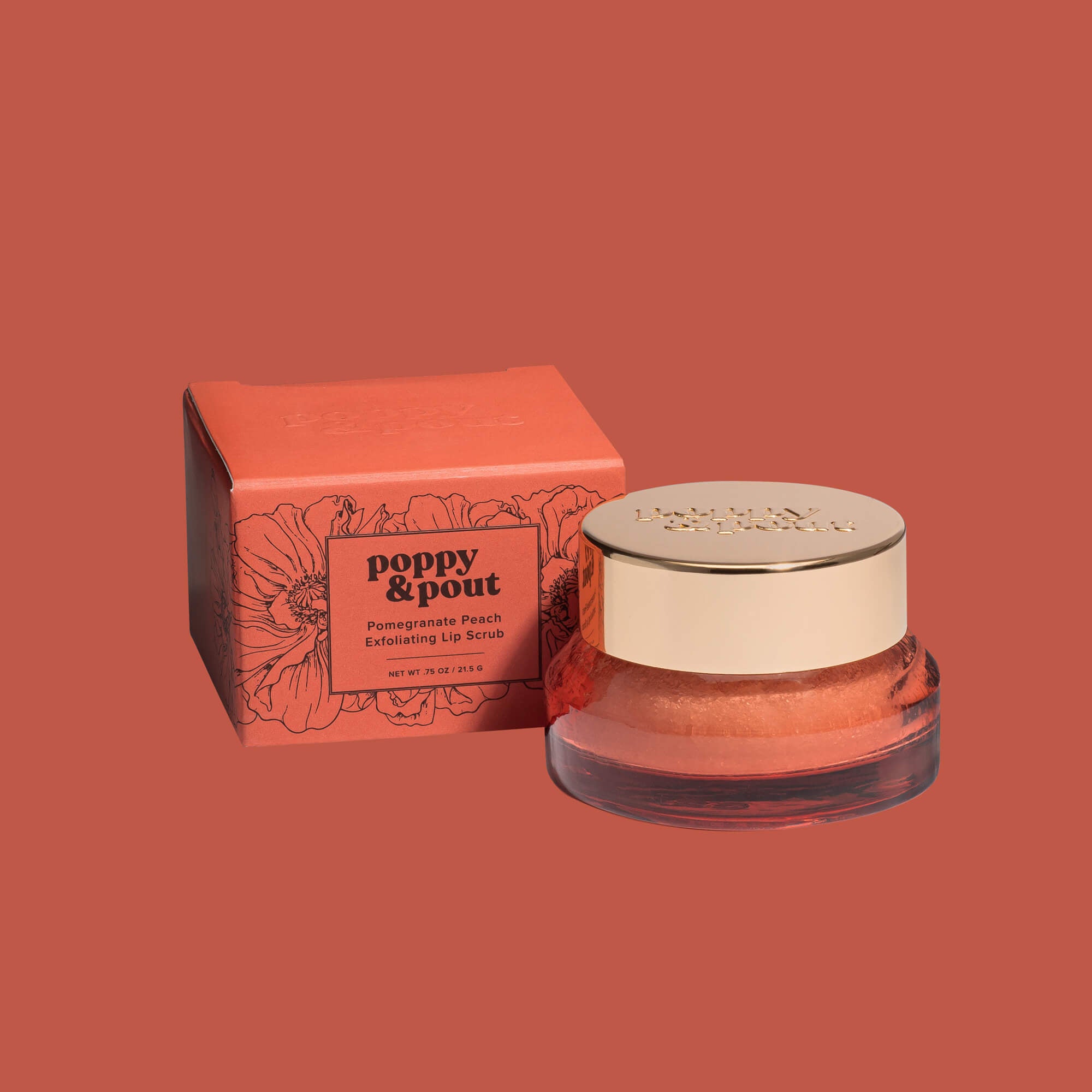 Poppy & Pout Lip Scrub - Deadwood South Boutique & Company LLC