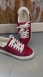 Corkys Red Chunky Glitter Sneakers