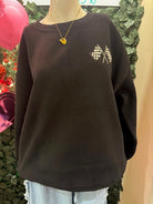 Racing Stripes Crewneck Sweatshirt - Deadwood South Boutique & Company LLC