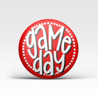 Red Game Day Polka Dots Buttons | Game Day Pins - Deadwood South Boutique & Company LLC