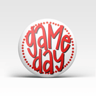 Red Game Day Polka Dots Buttons | Game Day Pins - Deadwood South Boutique & Company LLC